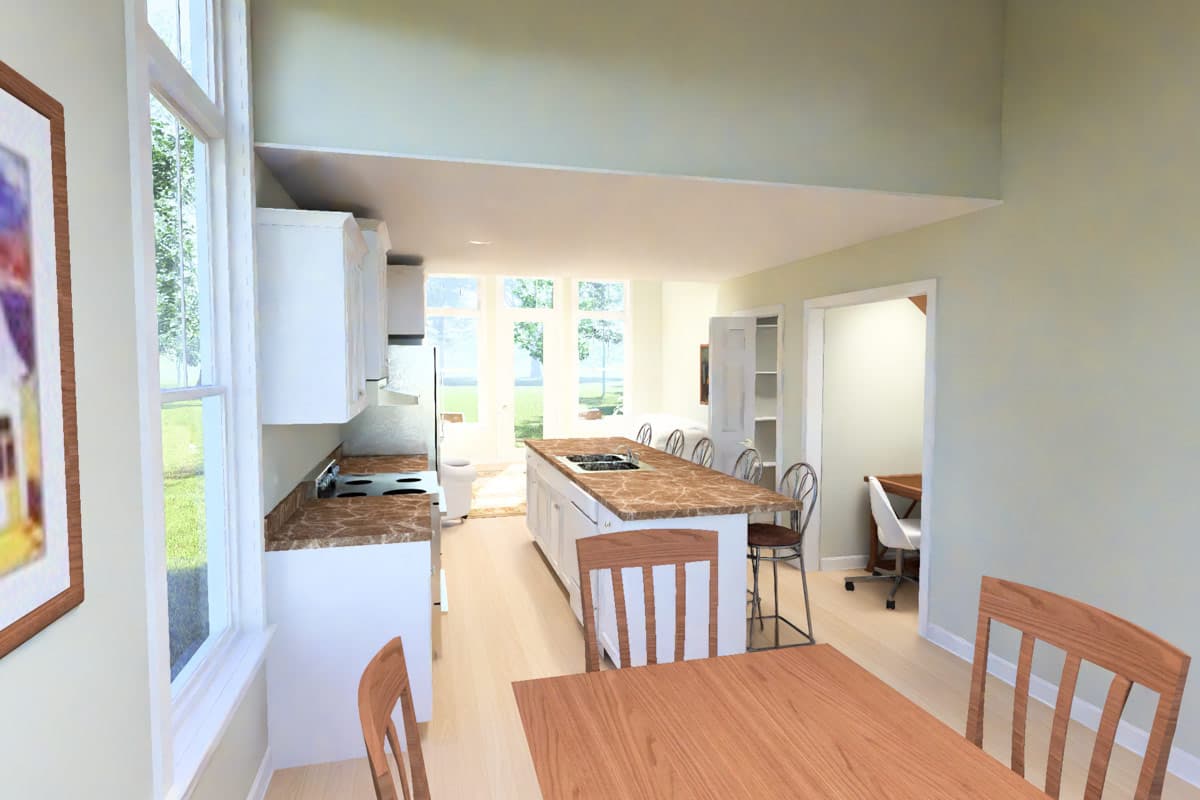 Plan 52581WM: Three Bedroom Farmhouse Plan with Attached Two Car Garage - Image #16 - Cottage, Farmhouse, Traditional
