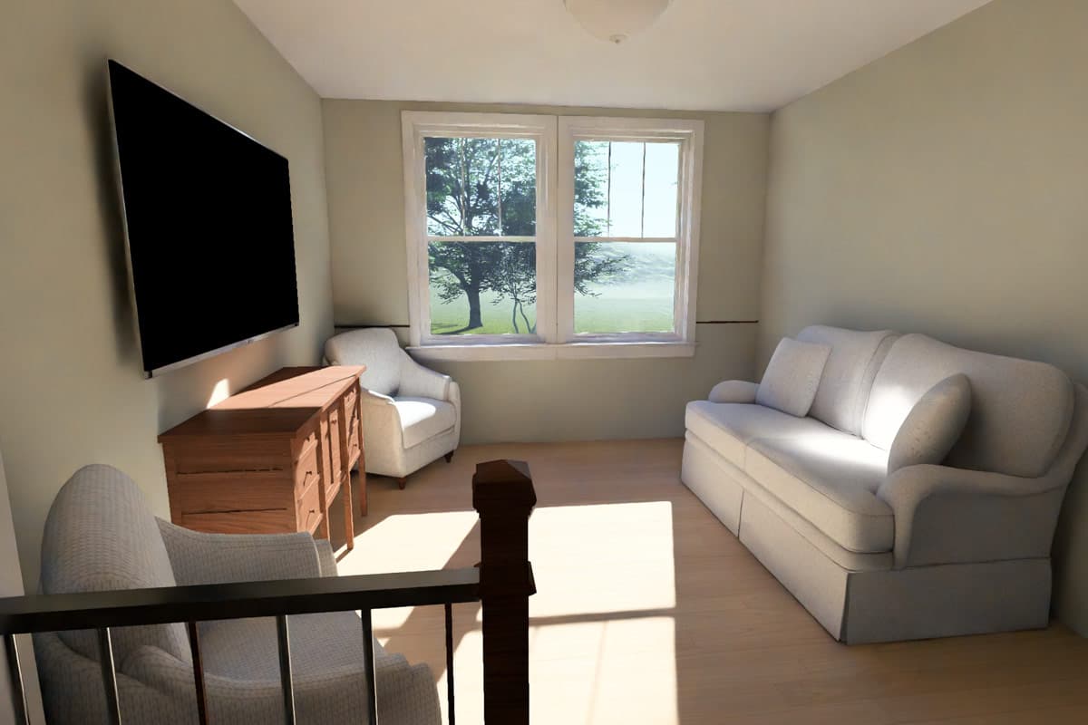 Plan 52581WM: Three Bedroom Farmhouse Plan with Attached Two Car Garage - Image #21 - Cottage, Farmhouse, Traditional