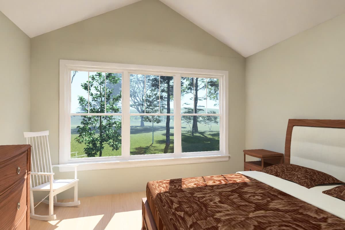 Plan 52581WM: Three Bedroom Farmhouse Plan with Attached Two Car Garage - Image #22 - Cottage, Farmhouse, Traditional