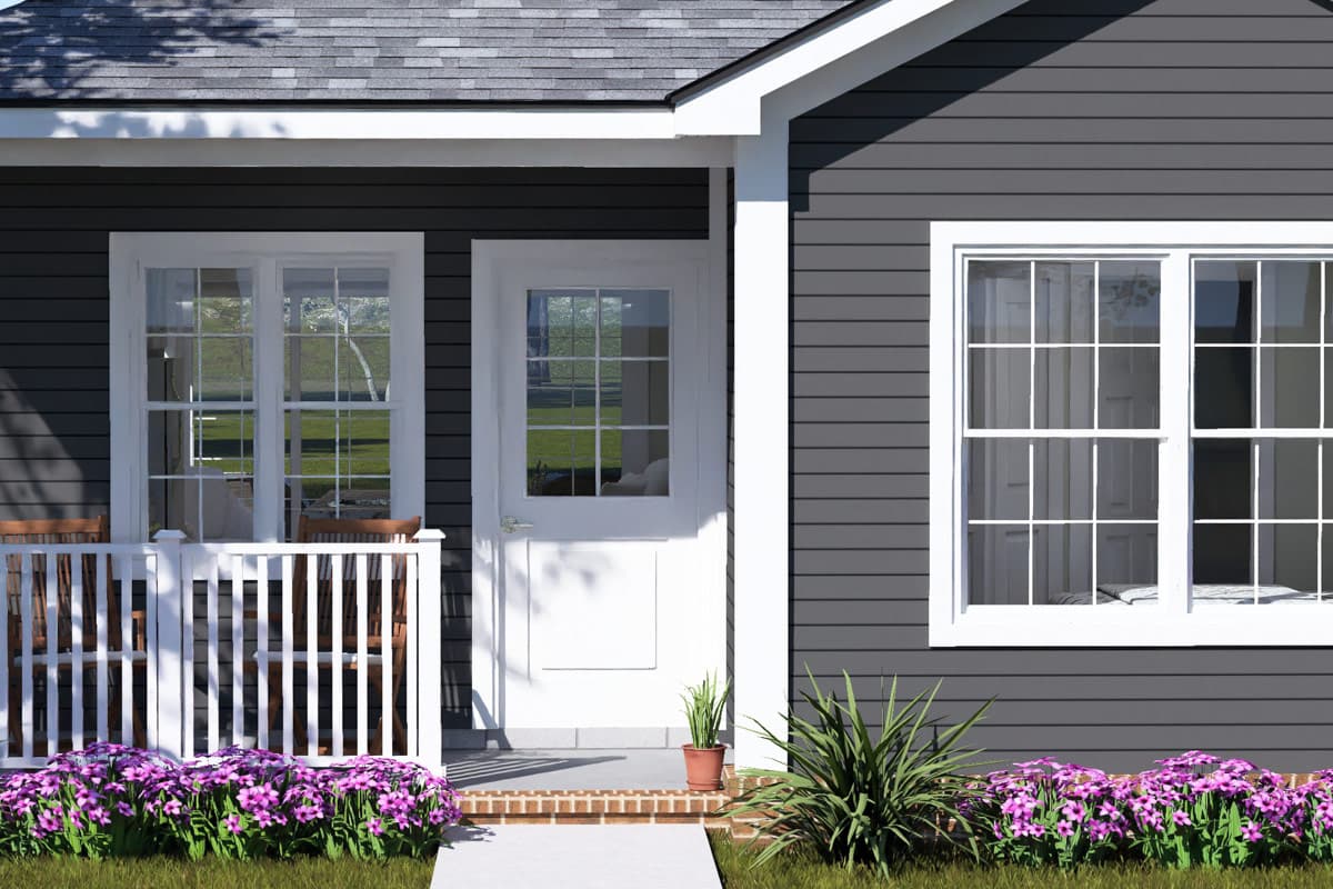 Plan 52582WM: Two Bedroom Cottage House Plan with Efficient Floor Layout - Image #7 - Cottage, Country, Ranch