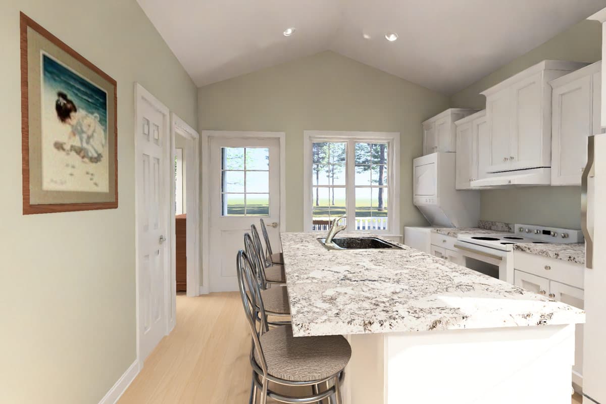 Plan 52582WM: Two Bedroom Cottage House Plan with Efficient Floor Layout - Image #14 - Cottage, Country, Ranch