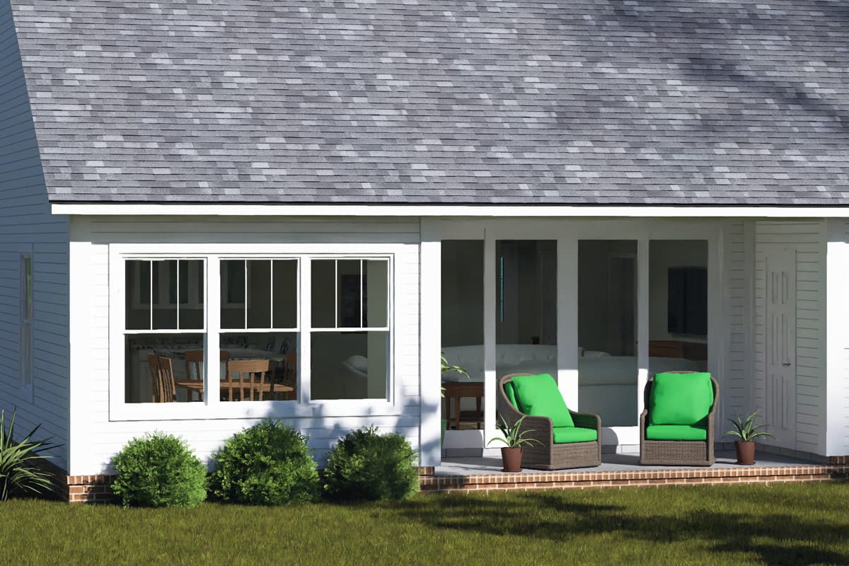 Plan 52584WM: Farmhouse Cottage House Plan with Three Bedrooms and Bonus Room - Image #7 - Cottage, Country, Farmhouse, Traditional