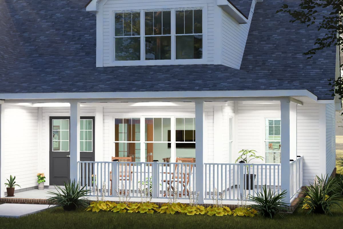 Plan 52584WM: Farmhouse Cottage House Plan with Three Bedrooms and Bonus Room - Image #12 - Cottage, Country, Farmhouse, Traditional
