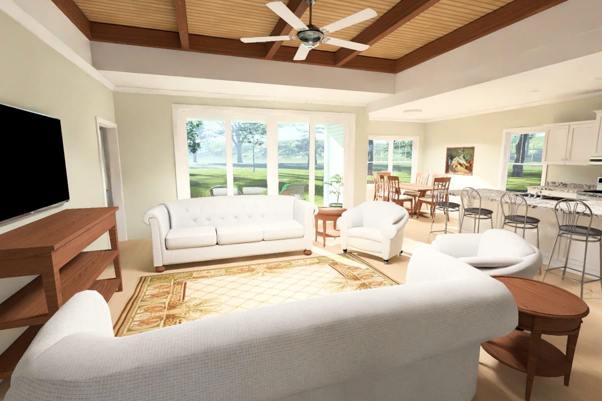 Plan 52584WM: Farmhouse Cottage House Plan with Three Bedrooms and Bonus Room - Image #15 - Cottage, Country, Farmhouse, Traditional