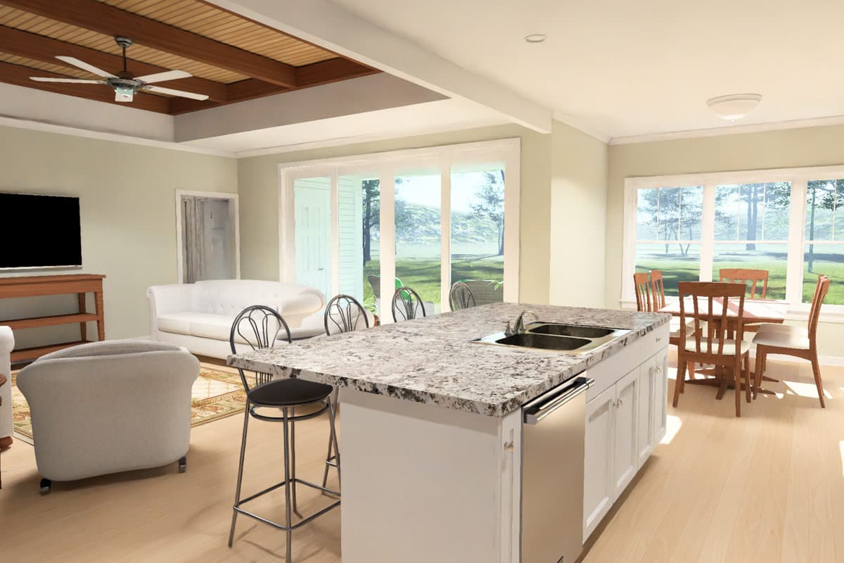Plan 52584WM: Farmhouse Cottage House Plan with Three Bedrooms and Bonus Room - Image #22 - Cottage, Country, Farmhouse, Traditional