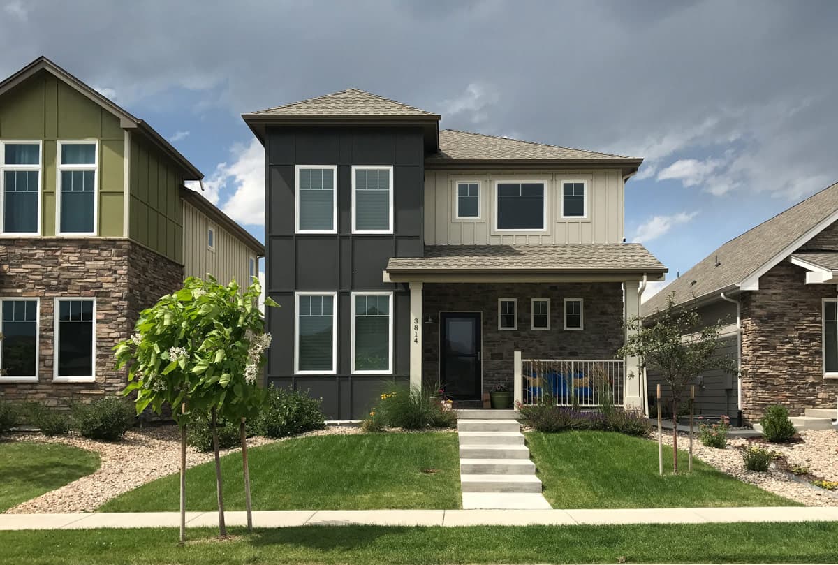 Plan 95389RW: Contemporary Craftsman House Plan with 4 Bedrooms and Rear Garage - Image #2 - Contemporary, Craftsman
