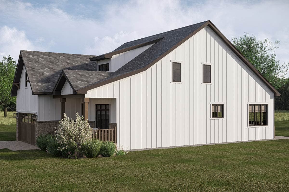 Plan 623662DJ: New American Farmhouse House Plan with Four Bedrooms and Master Suite - Image #7 - Craftsman, Farmhouse, New American