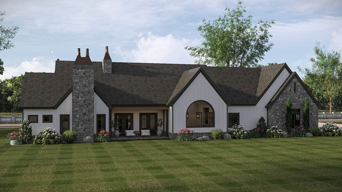 Plan 623664DJ: European Style House Plan with 4 Bedrooms and 3-Car Garage - Image #5 - European