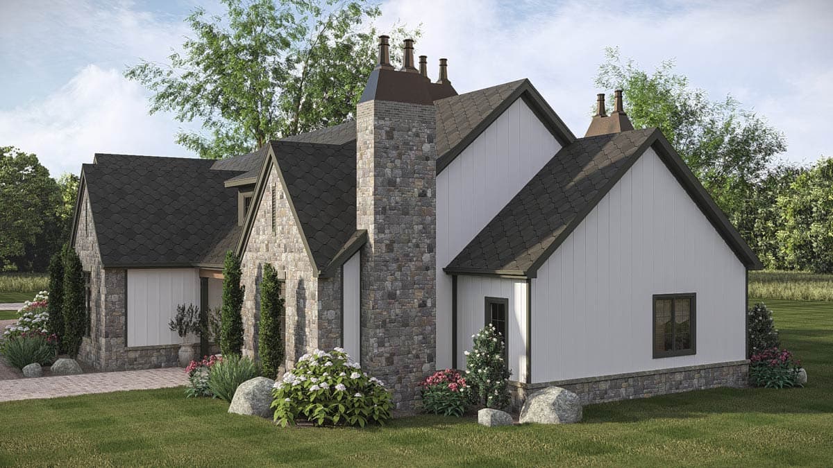 Plan 623664DJ: European Style House Plan with 4 Bedrooms and 3-Car Garage - Image #12 - European