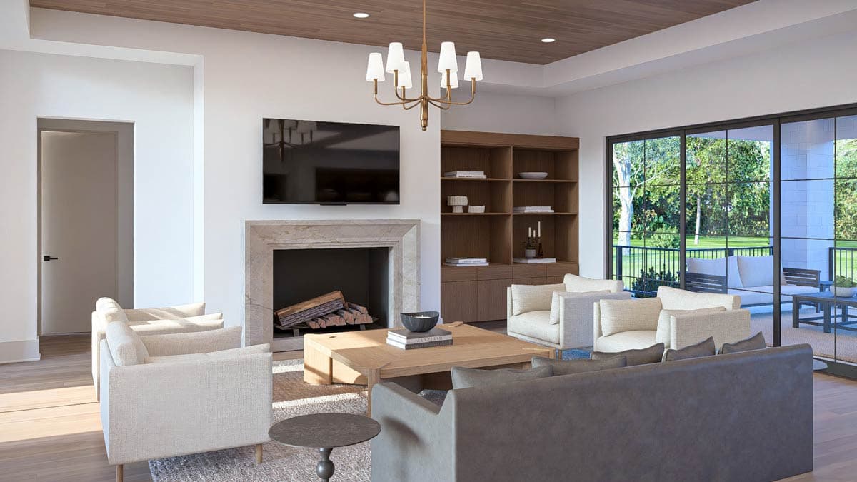 Plan 623665DJ: Contemporary European House Plan with 3 Bedrooms and 3-Car Garage - Image #14 - Contemporary, European, Transitional