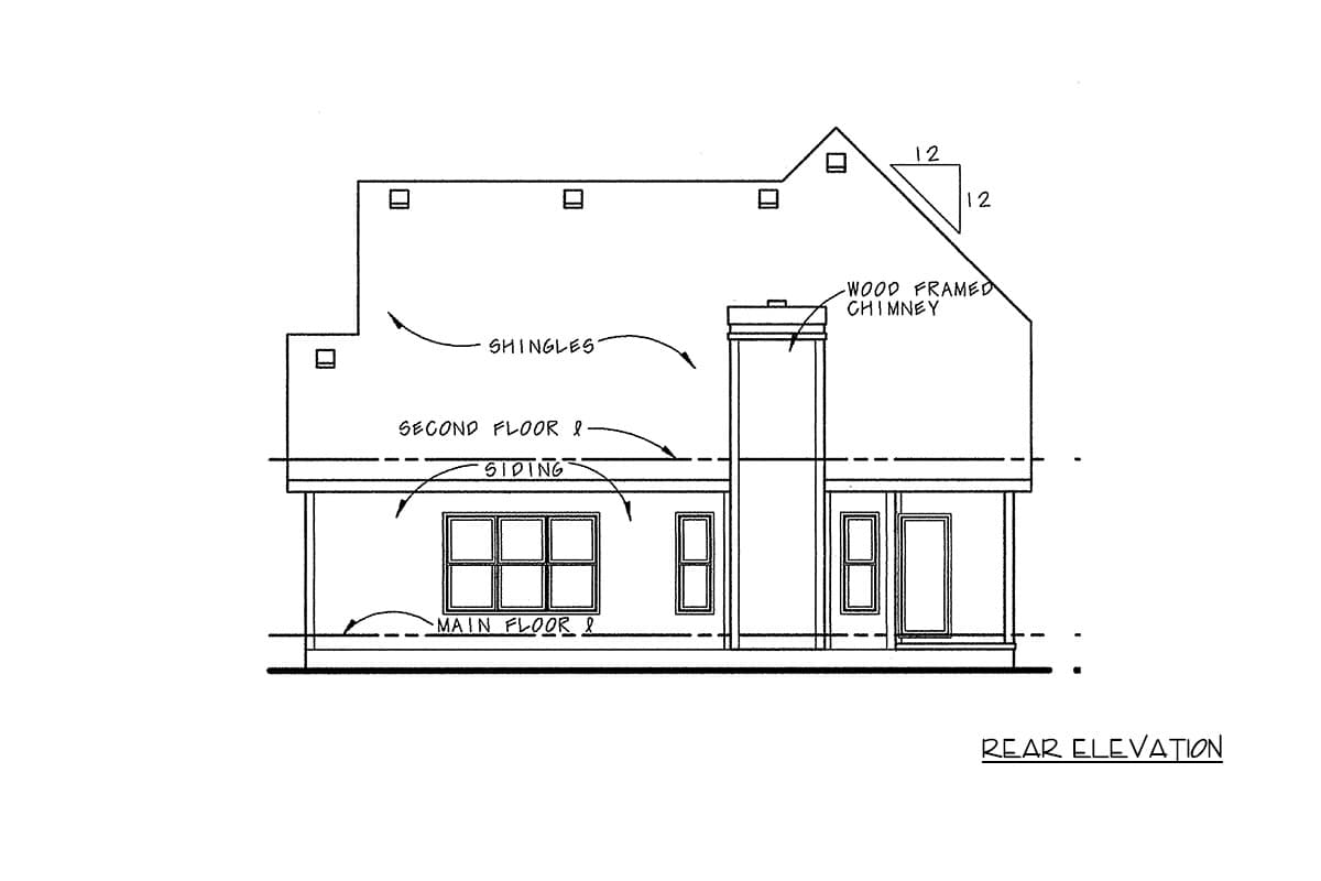 Plan 42775DB: Modern Farmhouse House Plan with 4 Bedrooms and Two Story Great Room - Image #3 - Country, Farmhouse, Modern Farmhouse
