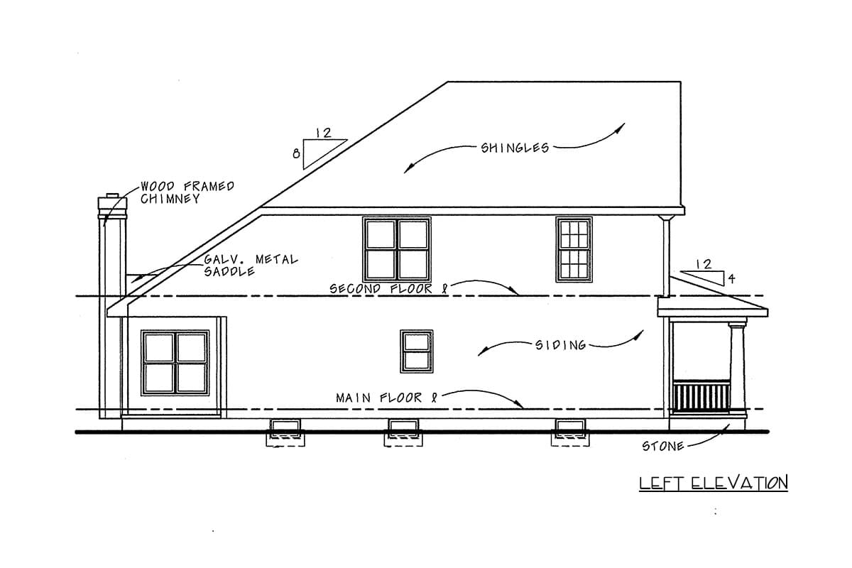 Plan 42775DB: Modern Farmhouse House Plan with 4 Bedrooms and Two Story Great Room - Image #2 - Country, Farmhouse, Modern Farmhouse