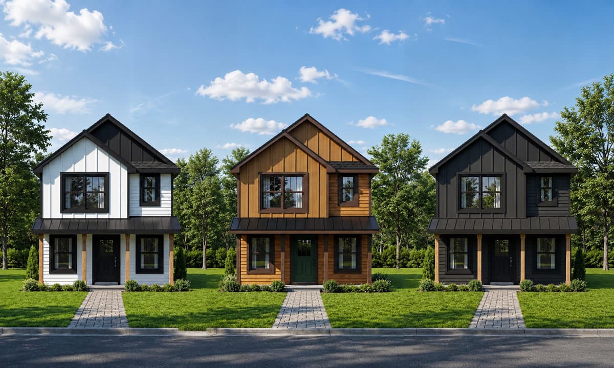 Plan 42778DB: Narrow Three Bedroom Modern Farmhouse House Plan with Efficient Layout - Image #4 - Cabin, Cottage, Farmhouse, Modern Farmhouse, New American