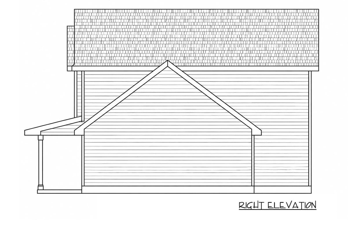 Plan 42779DB: Compact Modern Farmhouse House Plan with Three Bedrooms and Garage - Image #5 - Farmhouse, Modern Farmhouse, New American