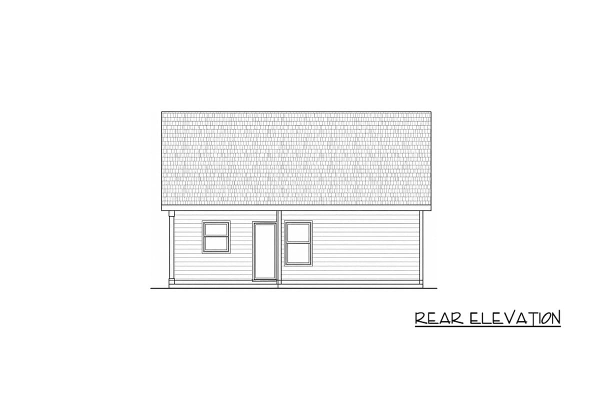 Plan 42780DB: Three Bedroom Craftsman House Plan with One Car Garage - Image #5 - Country, Craftsman, Modern Farmhouse