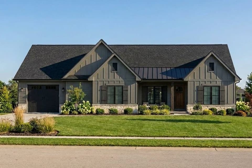 Plan image - 42781DB:Modern Farmhouse House Plan with 2 Bedrooms and 1-Car Garage