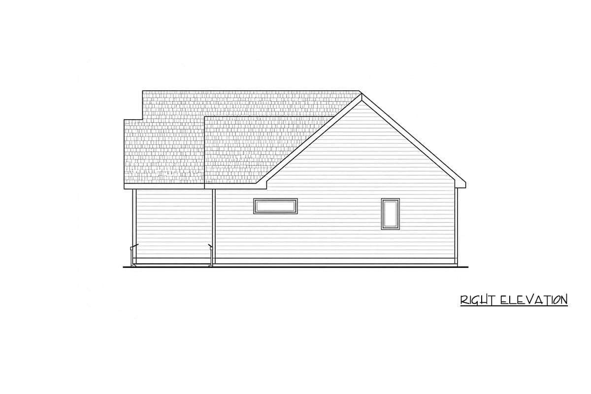 Plan 42781DB: Modern Farmhouse House Plan with 2 Bedrooms and 1-Car Garage - Image #5 - Modern, Modern Farmhouse, Ranch
