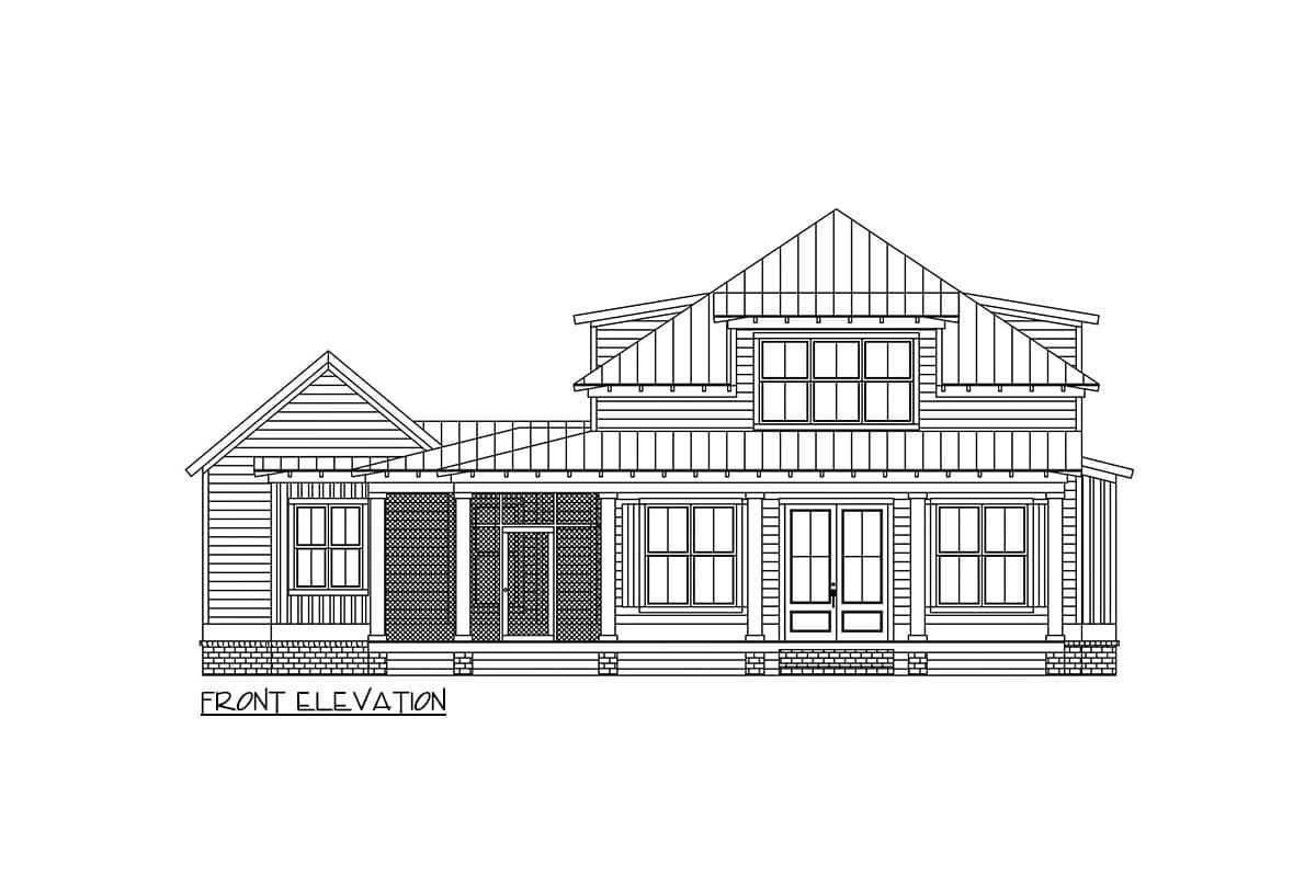 Plan 521031TTL: Southern Traditional House Plan with 3 Bedrooms and Master Suite - Image #2 - New American, Southern, Southern Traditional