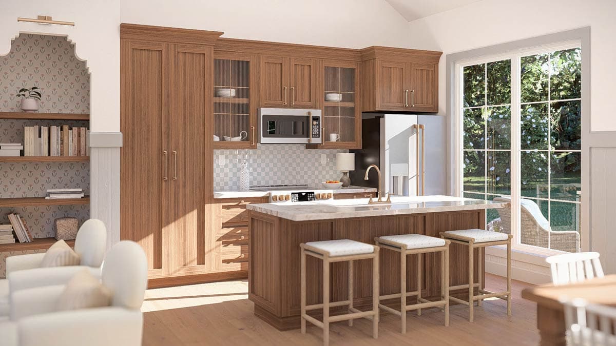Plan 623667DJ: Charming New American Cottage House Plan with One Bedroom - Image #9 - Country, New American, Traditional