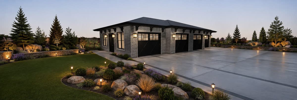 Plan 61767UT: Contemporary Four Car Garage House Plan with Modern Architectural Details - Image #3 - Contemporary, Modern