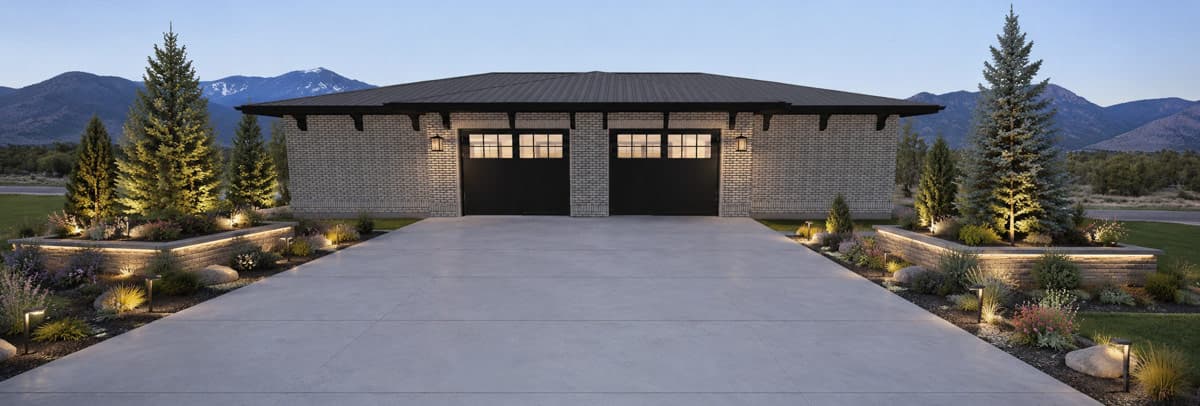 Plan 61767UT: Contemporary Four Car Garage House Plan with Modern Architectural Details - Image #5 - Contemporary, Modern