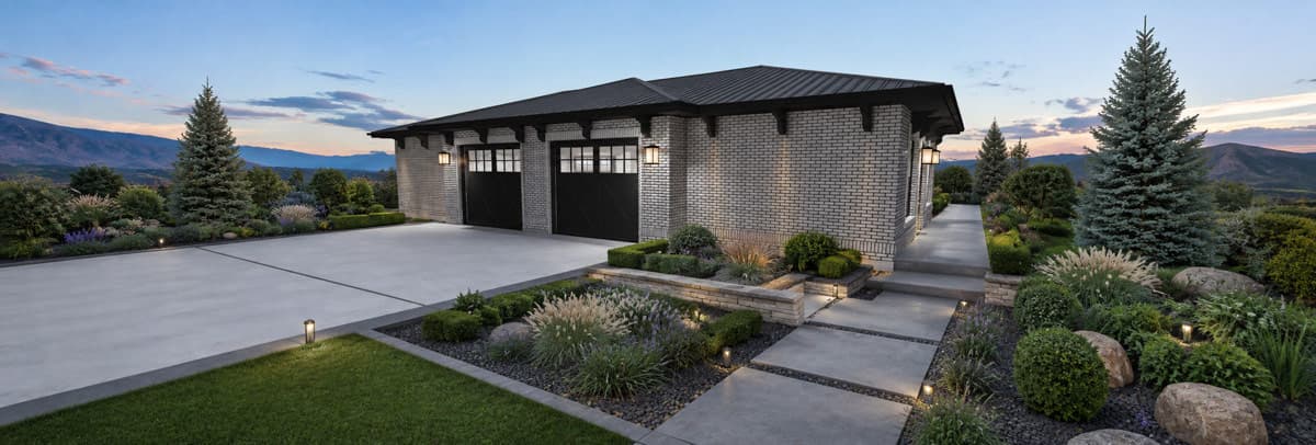 Plan 61767UT: Contemporary Four Car Garage House Plan with Modern Architectural Details - Image #6 - Contemporary, Modern
