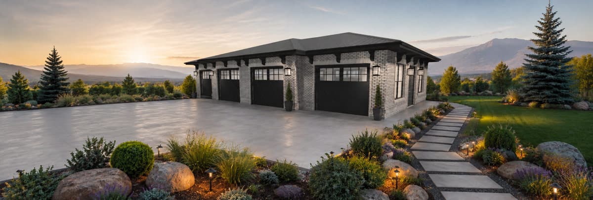 Plan 61767UT: Contemporary Four Car Garage House Plan with Modern Architectural Details - Image #2 - Contemporary, Modern