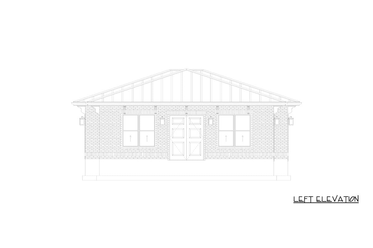 Plan 61767UT: Contemporary Four Car Garage House Plan with Modern Architectural Details - Image #10 - Contemporary, Modern