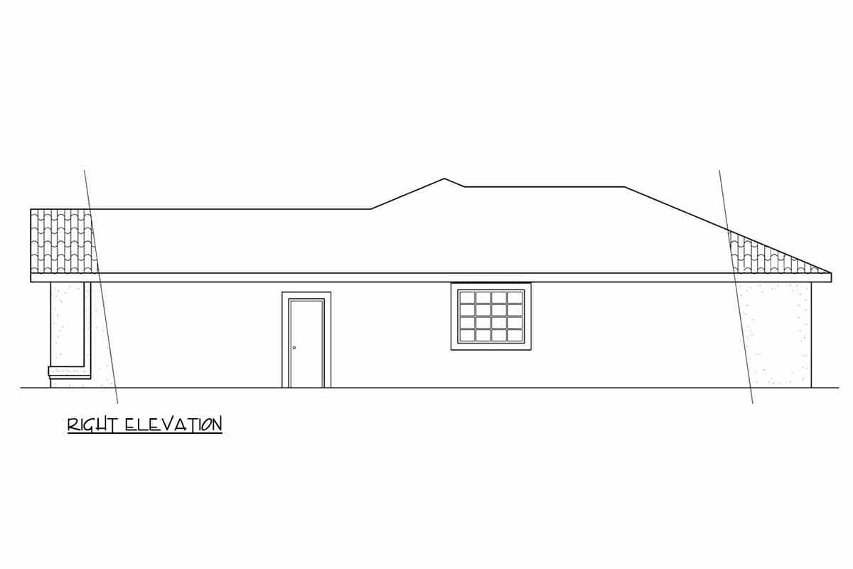 Plan 720194DA: Mediterranean Ranch House Plan with Three Bedrooms and Screened Porch - Image #3 - Mediterranean, Ranch, Southwest