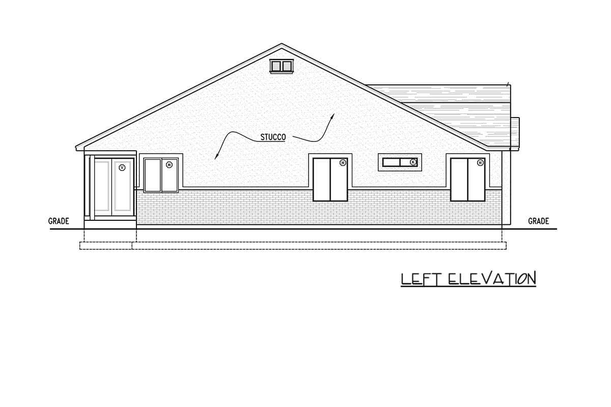 Plan 849156PGE: European Style Ranch House Plan with 3 Bedrooms and 1,747 Square Feet - Image #3 - European, Ranch, Traditional