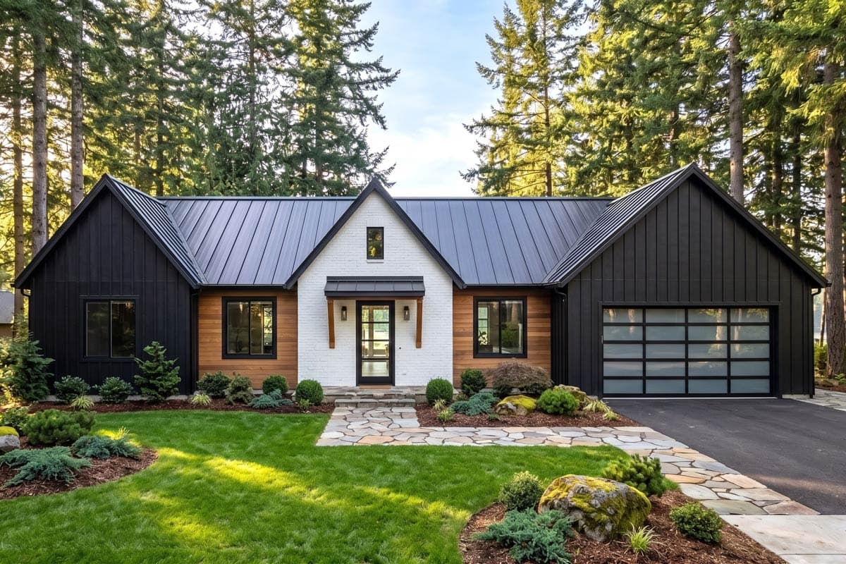 Plan image - 420201WNT:Contemporary New American House Plan with 3 Bedrooms and 2194 Square Feet