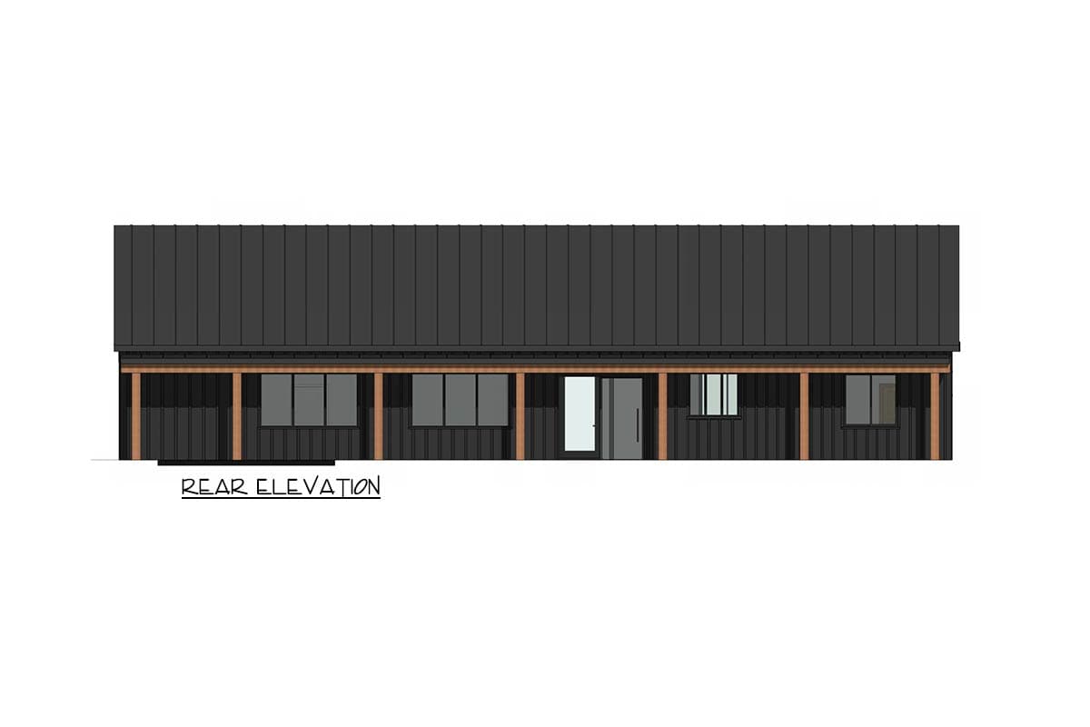 Plan 420201WNT: Contemporary New American House Plan with 3 Bedrooms and 2194 Square Feet - Image #4 - Contemporary, Cottage, New American