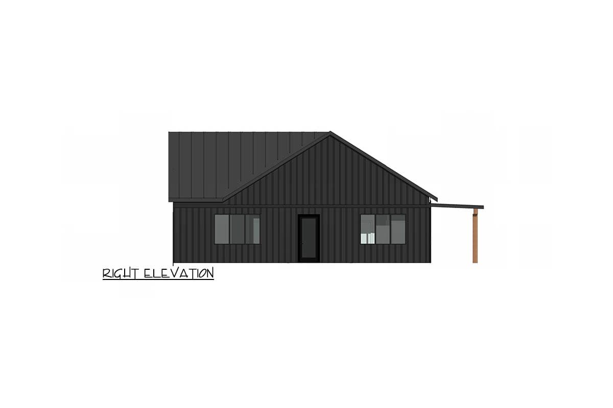 Plan 420201WNT: Contemporary New American House Plan with 3 Bedrooms and 2194 Square Feet - Image #3 - Contemporary, Cottage, New American
