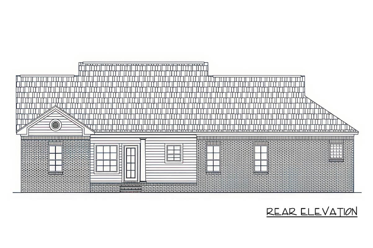 Plan 51397MM: Modern Farmhouse House Plan with 3 Bedrooms and 2-Car Garage - Image #3 - Modern Farmhouse, Ranch, Traditional