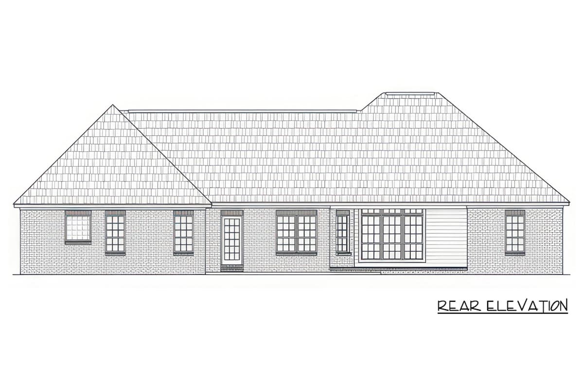 Plan 51399MM: European Ranch House Plan with 3 Bedrooms and Optional Bonus Room - Image #10 - European, Ranch, Traditional