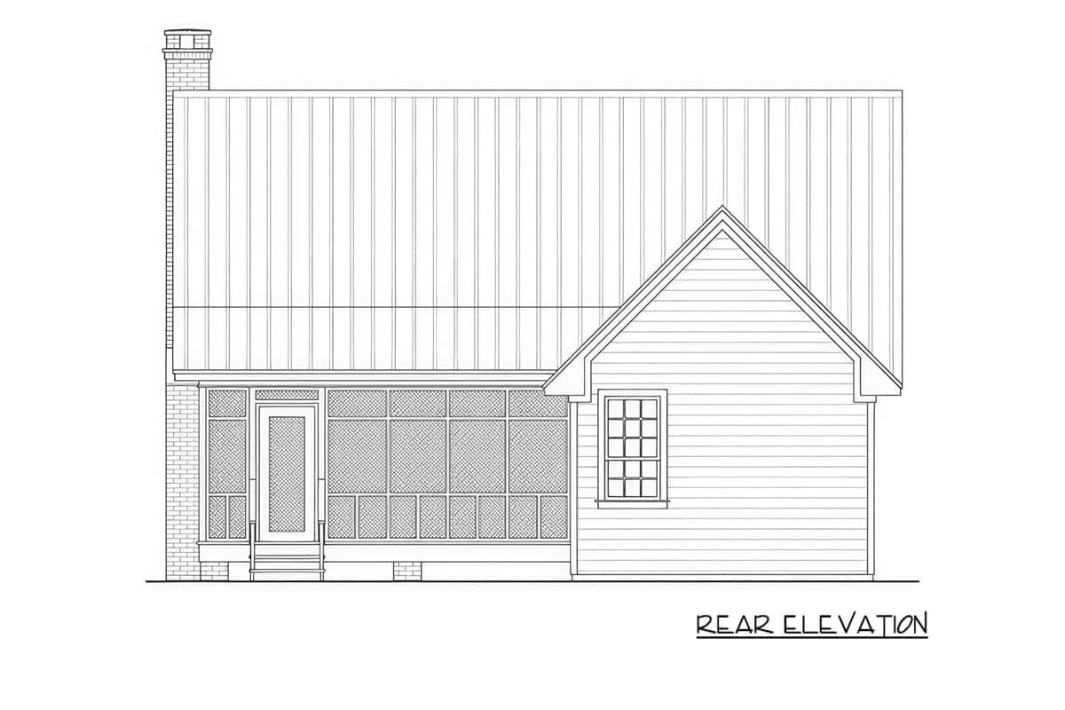 Plan 51402MM: Charming Two-Bedroom Country Cottage House Plan - Image #2 - Cottage, Country, Farmhouse, Traditional