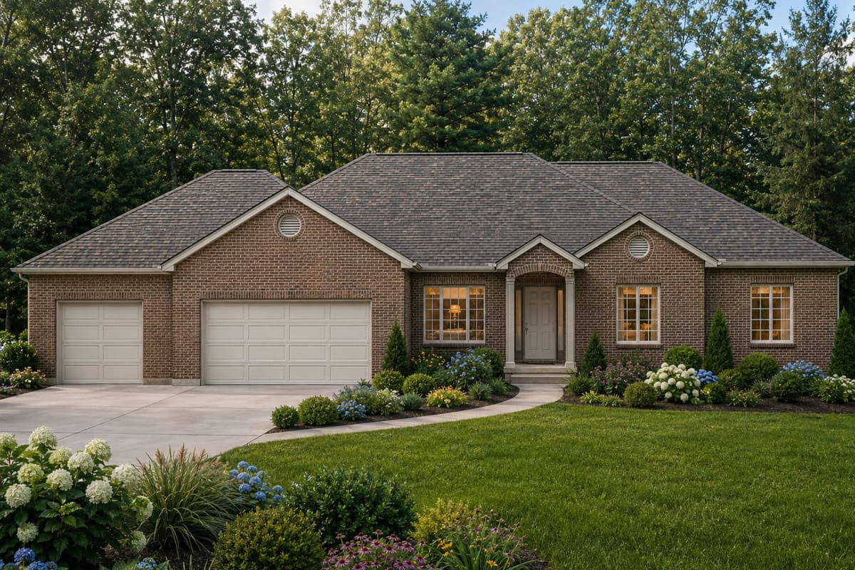 Plan image - 849158PGE:Southern Ranch House Plan with 3 Bedrooms and 3-Car Garage