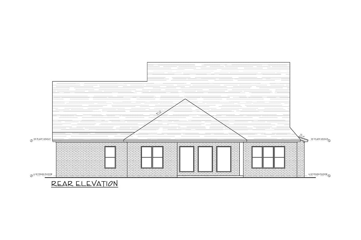 Plan 880024HLN: Modern New American House Plan with 4 Bedrooms and 3-Car Garage - Image #5 - Craftsman, Modern Farmhouse, New American