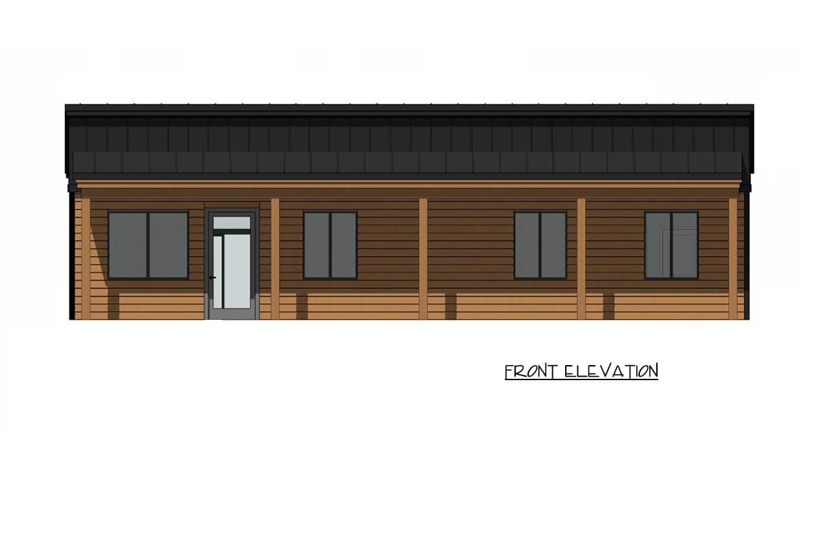 Plan 420203WNT: Modern Mountain Cabin House Plan with Four to Five Bedrooms - Image #2 - Cabin, Mid Century Modern, Modern, Mountain