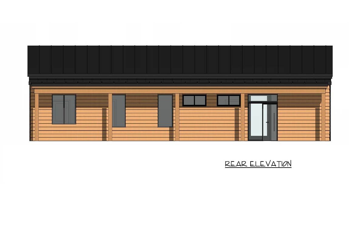 Plan 420203WNT: Modern Mountain Cabin House Plan with Four to Five Bedrooms - Image #4 - Cabin, Mid Century Modern, Modern, Mountain