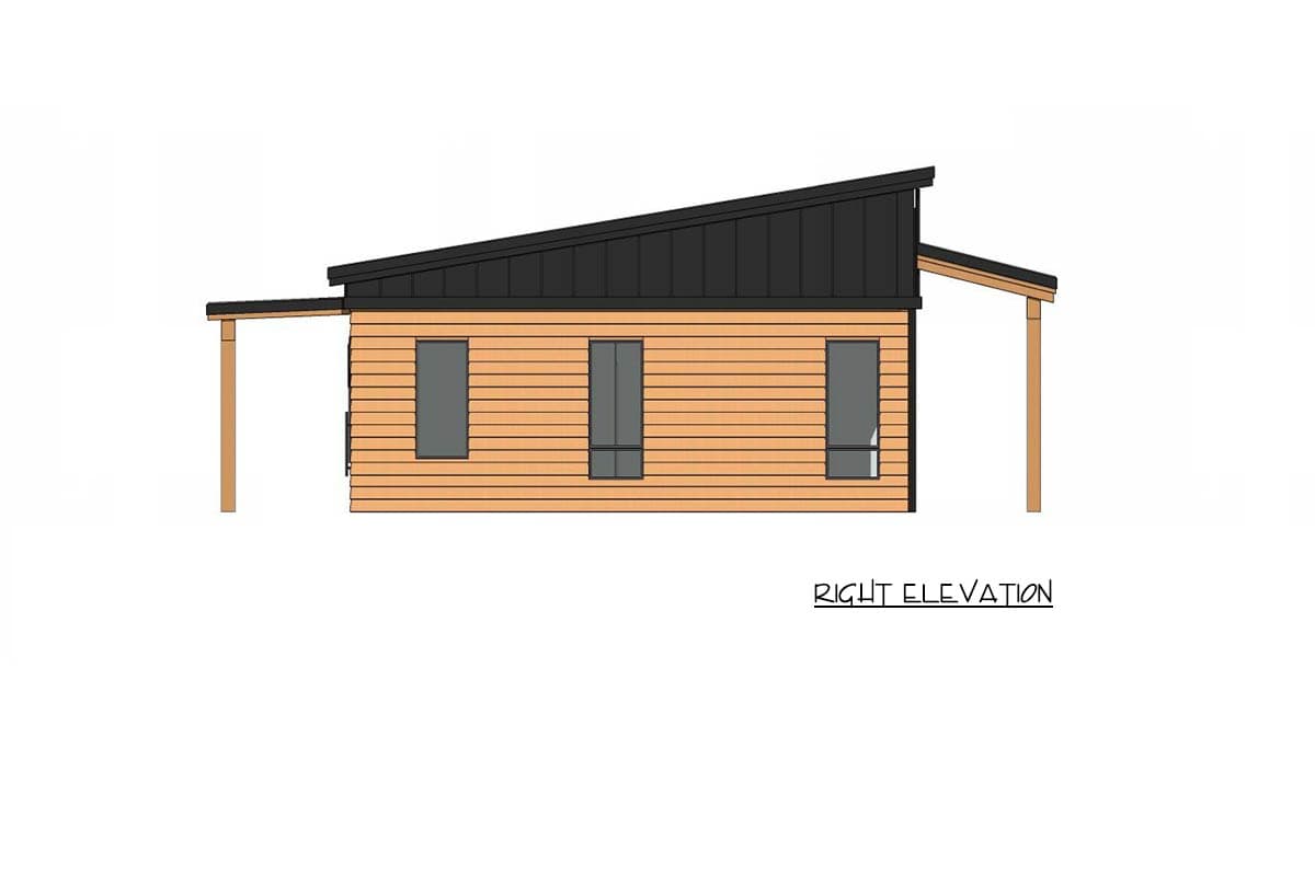 Plan 420203WNT: Modern Mountain Cabin House Plan with Four to Five Bedrooms - Image #5 - Cabin, Mid Century Modern, Modern, Mountain