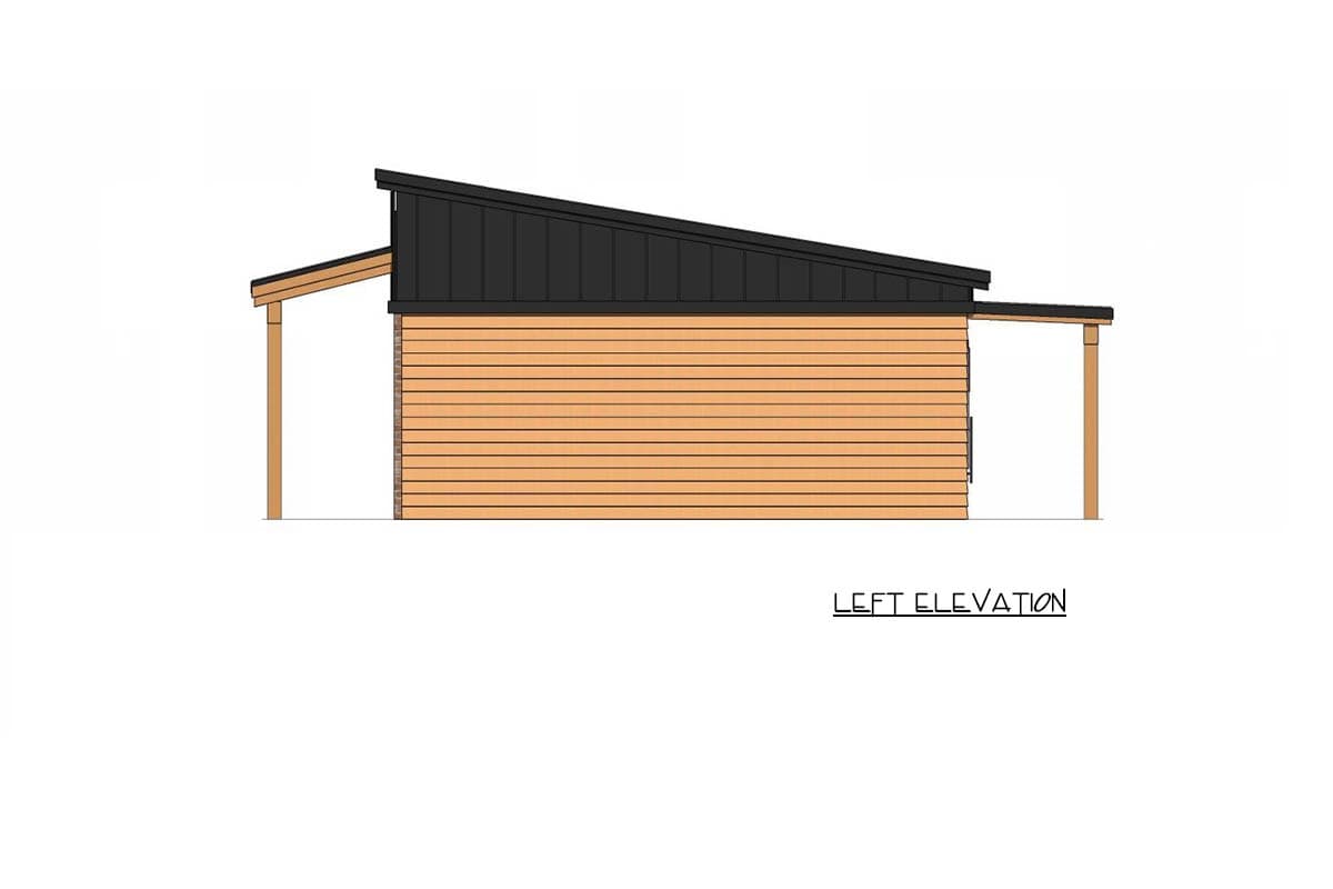 Plan 420203WNT: Modern Mountain Cabin House Plan with Four to Five Bedrooms - Image #3 - Cabin, Mid Century Modern, Modern, Mountain