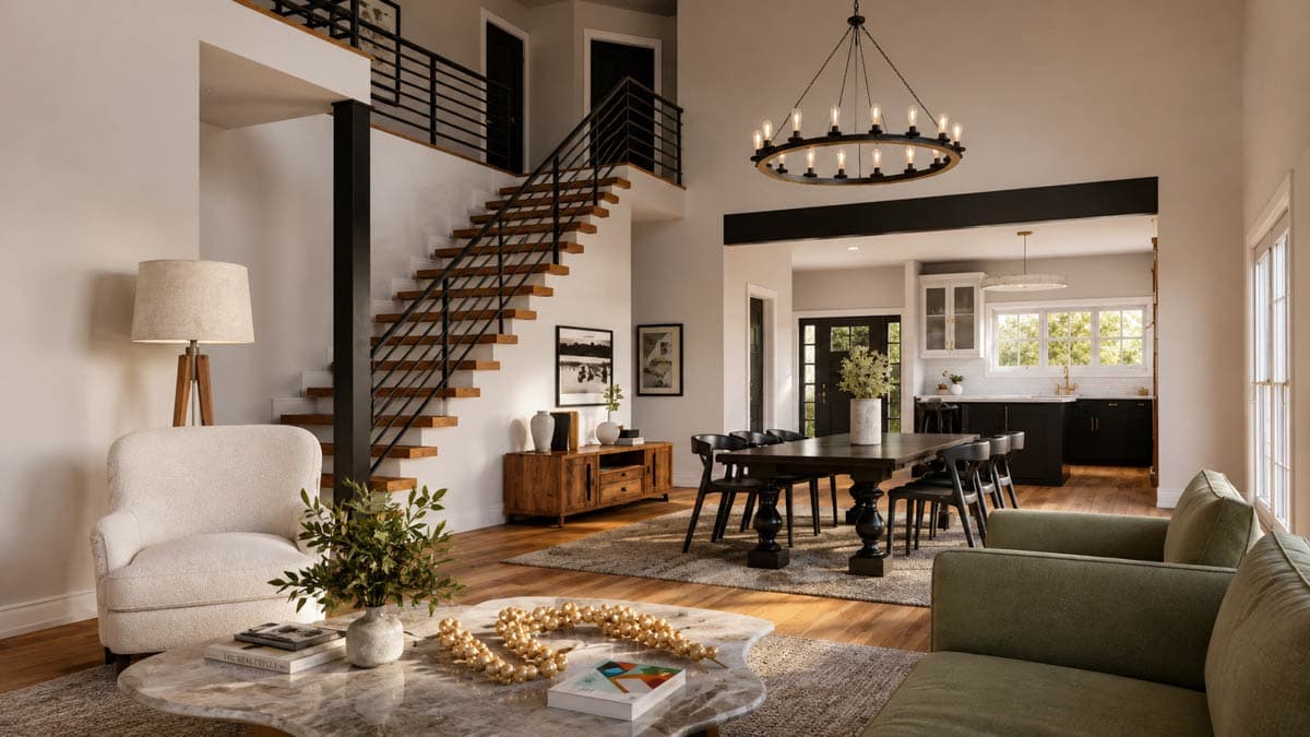 Plan 135468GRA: Spacious Modern Farmhouse Barndominium House Plan with Attached Apartment - Image #8 - Barndominium, Country, Farmhouse, Modern Farmhouse