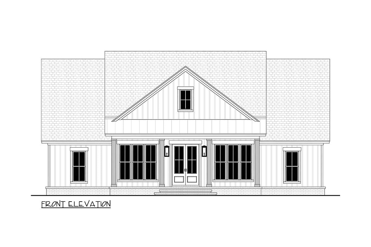 Plan 52057HZ: Modern Farmhouse House Plan with 3 Bedrooms and Outdoor Kitchen - Image #15 - Country, Modern Farmhouse, Traditional, Transitional