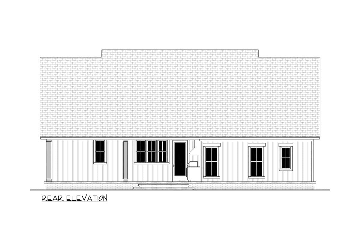 Plan 52057HZ: Modern Farmhouse House Plan with 3 Bedrooms and Outdoor Kitchen - Image #17 - Country, Modern Farmhouse, Traditional, Transitional