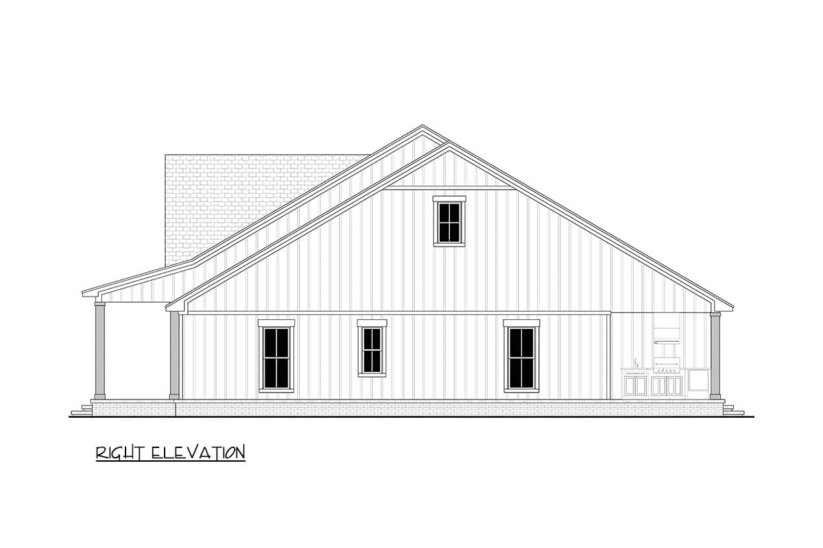 Plan 52057HZ: Modern Farmhouse House Plan with 3 Bedrooms and Outdoor Kitchen - Image #18 - Country, Modern Farmhouse, Traditional, Transitional