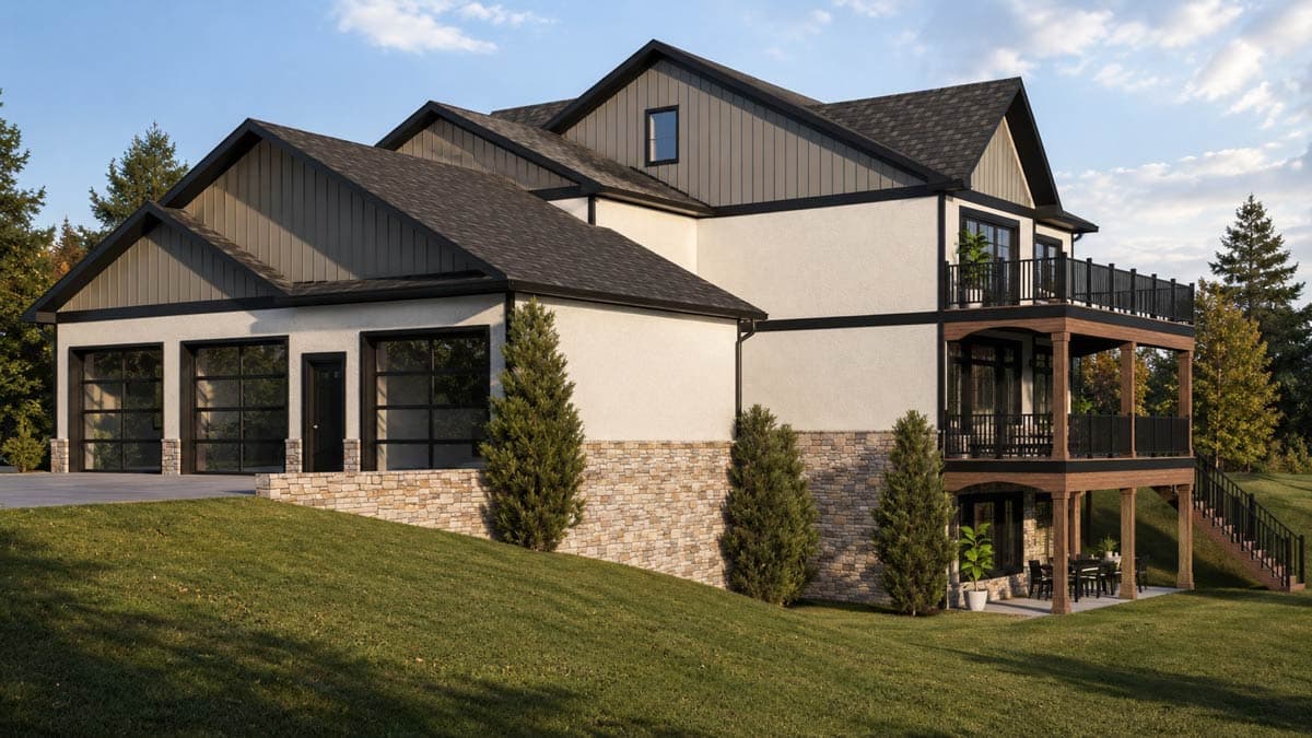 Plan 135469GRA: Spacious New American House Plan with Seven Bedrooms and Three-Car Garage - Image #5 - Country, Craftsman, New American