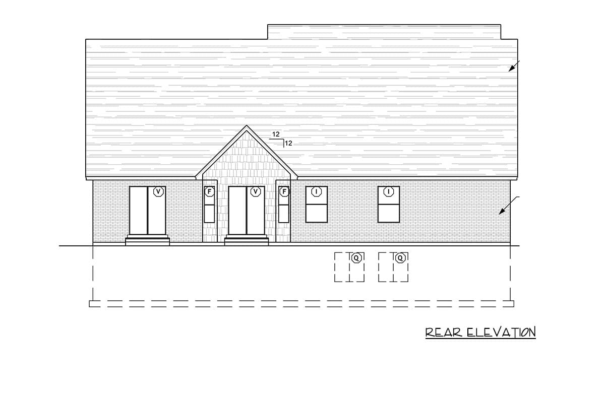Plan 849160PGE: Craftsman Farmhouse House Plan with Three Bedrooms and Side-Entry Garage - Image #5 - Craftsman, Farmhouse, Traditional