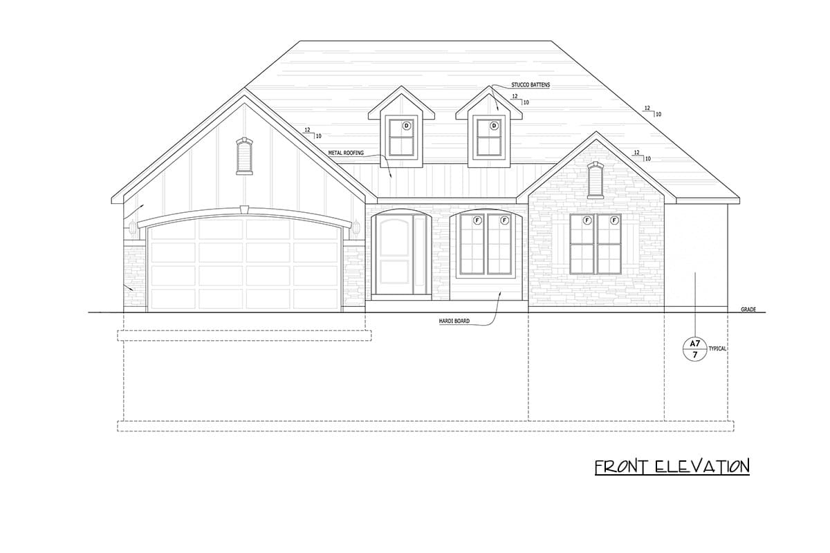 Plan 849161PGE: Traditional House Plan with 3 Bedrooms and 1,864 Square Feet - Image #3 - Craftsman, Traditional