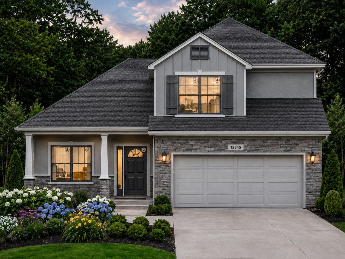 Plan image - 849163PGE:Traditional Three Bedroom House Plan with Two Car Garage